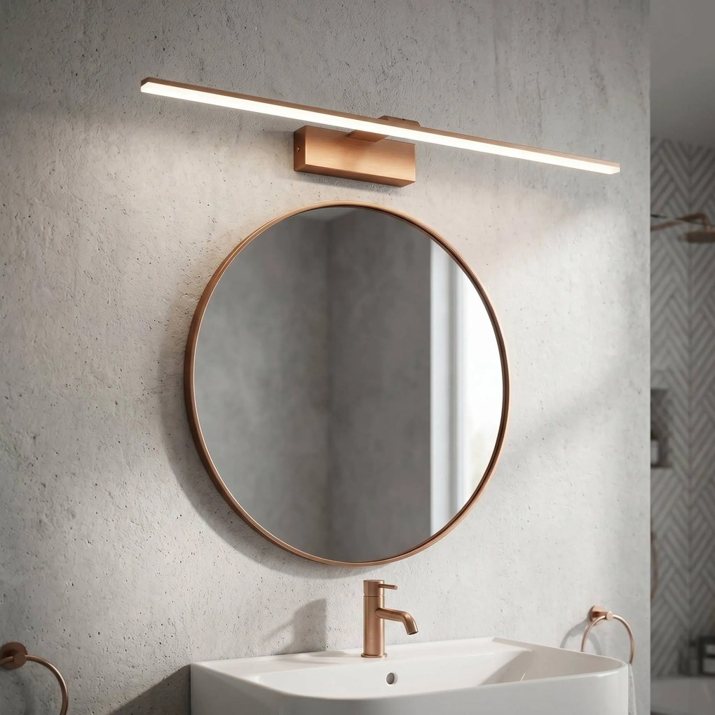 LED аплик за баня SWE015-1W 73cm BRUSH COPPER