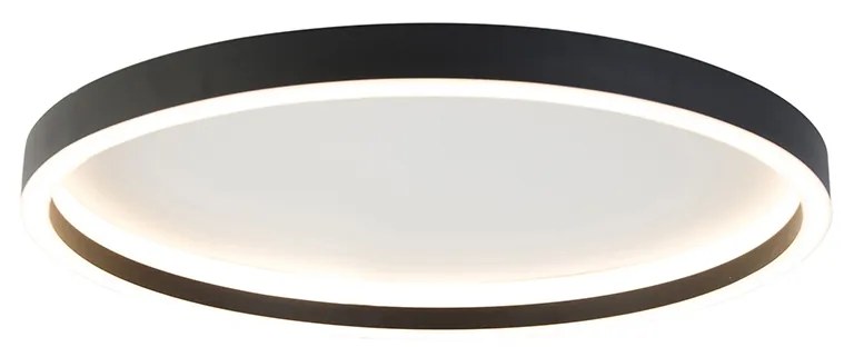 Дизайнерски таванна лампа черна с LED - Daniela