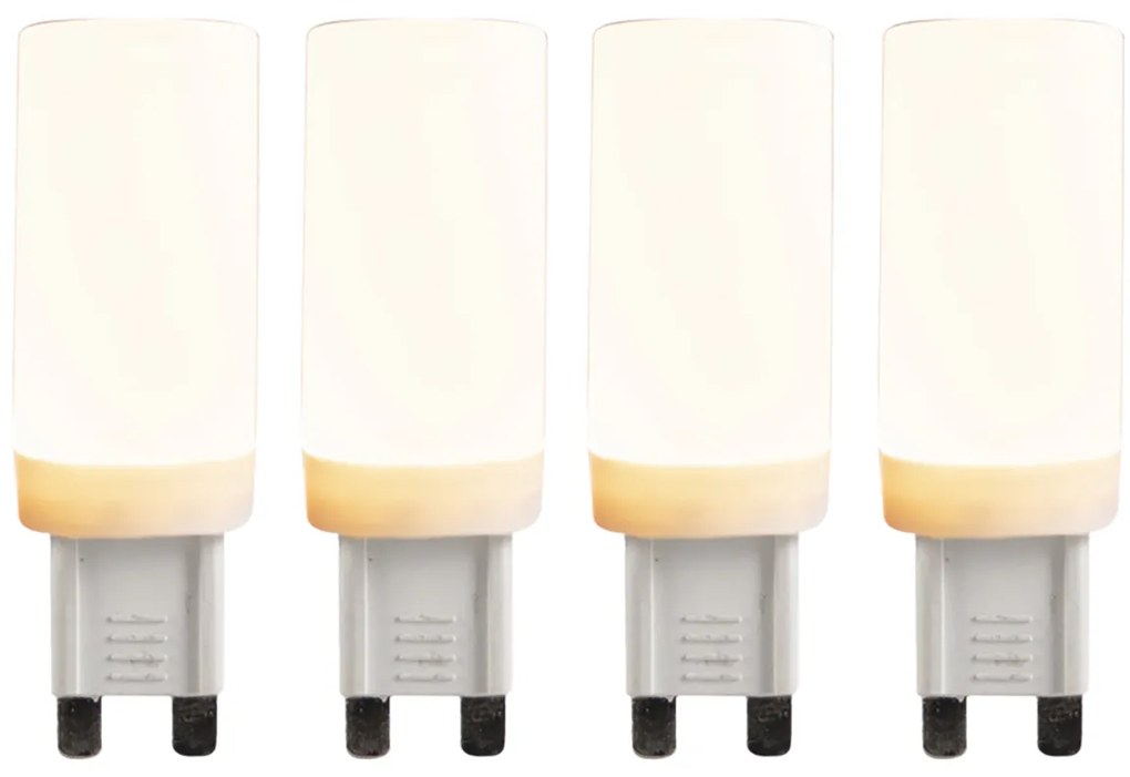 Комплект от 4 G9 3-степенни димируеми LED крушки 4.5W 500 lm 2700K