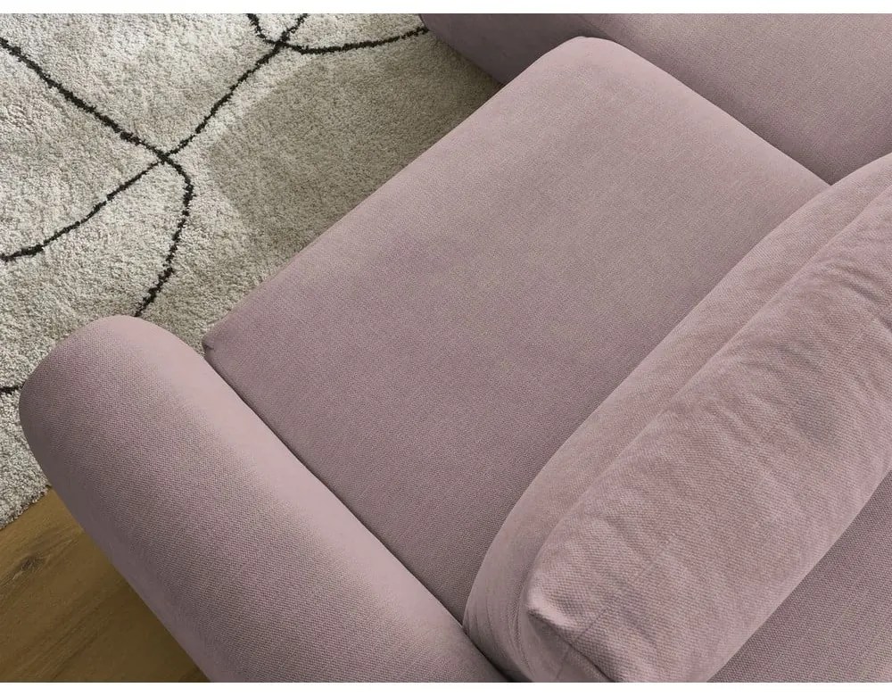 Светлорозов ъглов диван Aden – Bobochic Paris