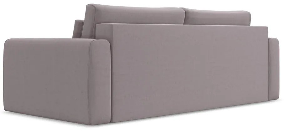 Кадифен разтегателен диван с място за съхранение в цвят лавандула 238 cm Kapua – Makamii