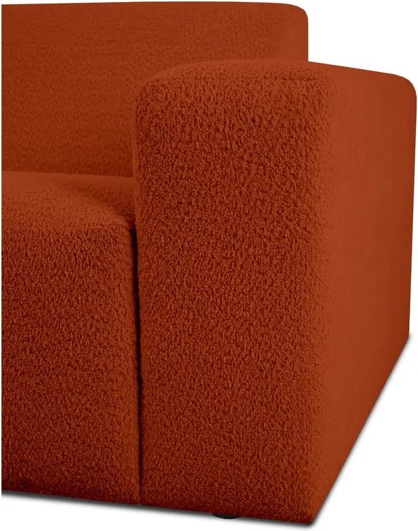 Диван от букле в тухлен цвят 228 cm Roxy – Scandic