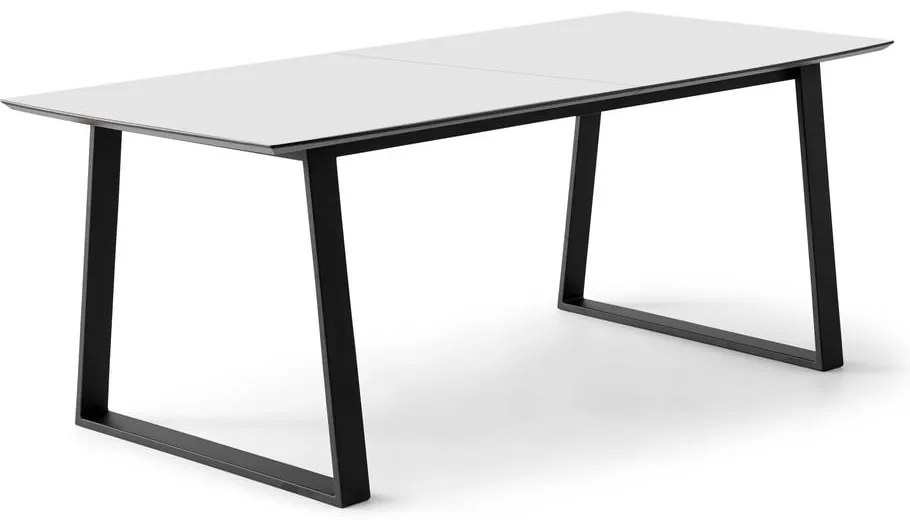 Бяла сгъваема трапезна маса с бял плот 100x210 cm Meza – Hammel Furniture