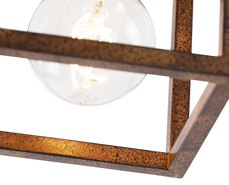 Индустриален плафон ръждясал кафяв - Cage