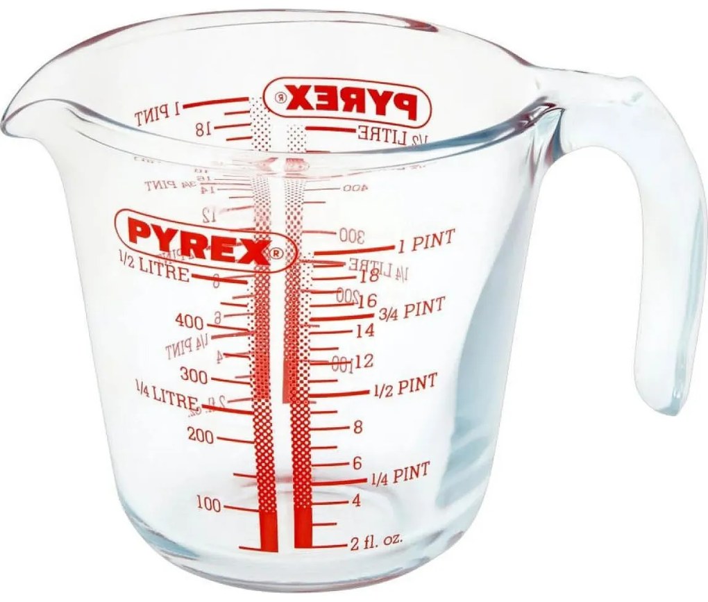 Стъклена мерителна чаша PYREX 0,5 л
