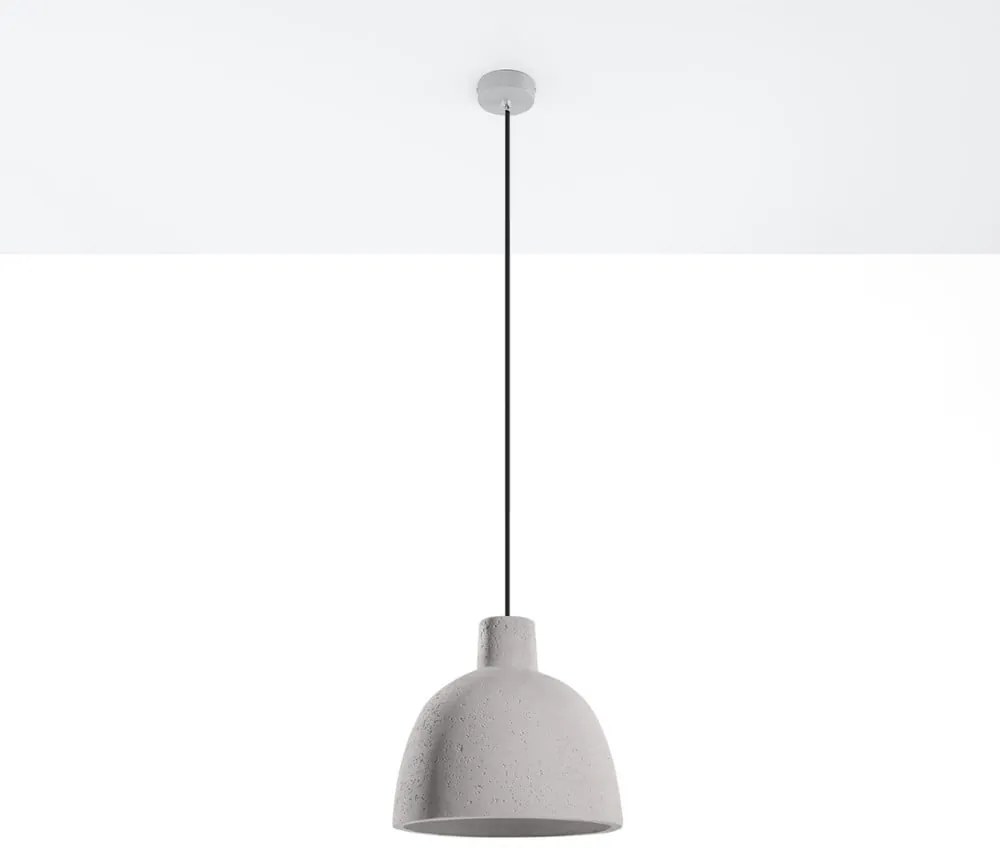 Светлосива висяща лампа ø 28 cm Filippo - Nice Lamps