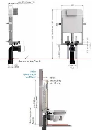 Вградено казанче Wisa Slim Fit