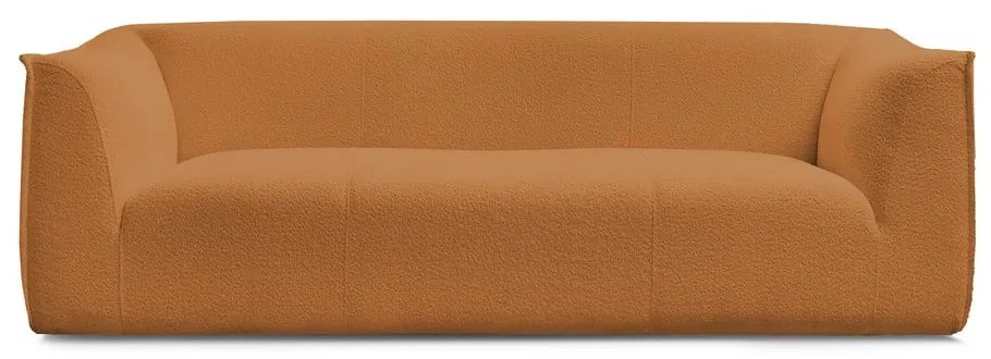 Диван от прежда с примки от букле в цвят горчица 242 cm Giorgia – Bobochic Paris