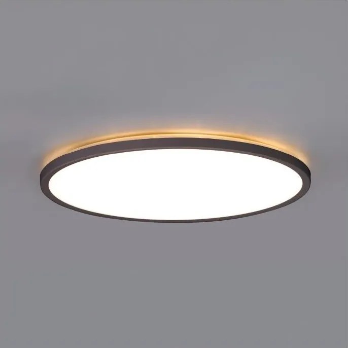 LED осветително тяло за баня със сензор NIVERA LED/12W/230V IP54 с диаметър 22,5 см, черно + дистанционно управление