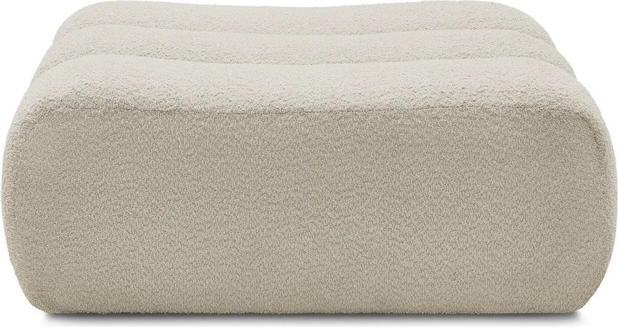 Бежова табуретка от прежда с примки от букле Azra – Bobochic Paris