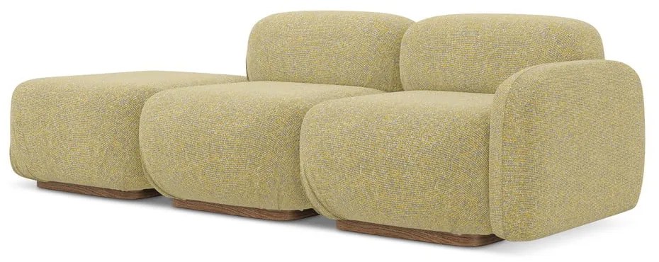 Жълт модулна лежанка (десен ъгъл) Ailani – Makamii