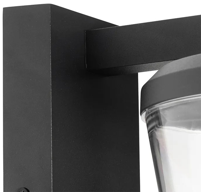 Модерна външна стенна лампа черна IP44 - Joren