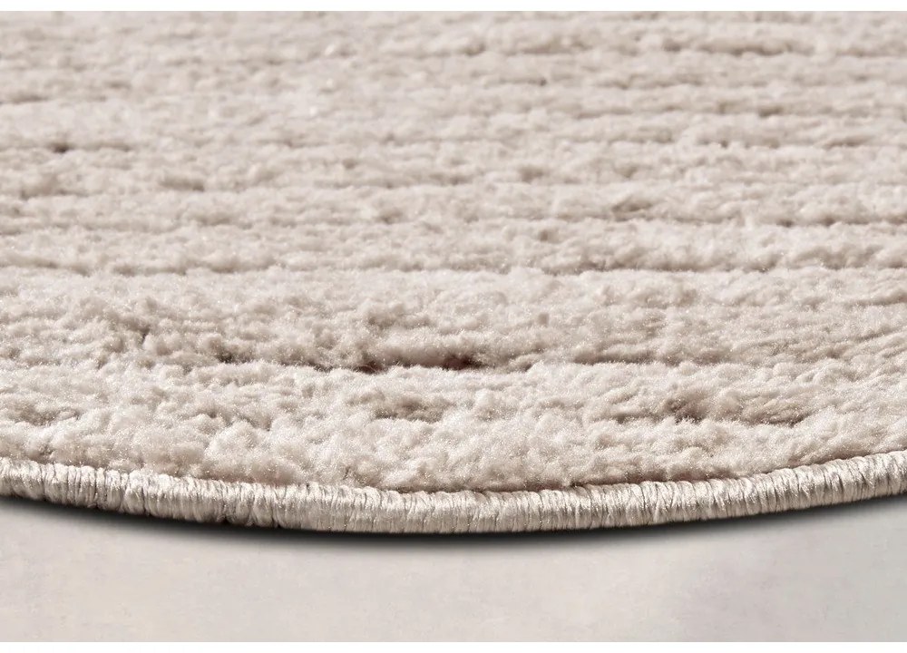 Бежов кръгъл килим ø 160 cm Panglao New York Taupe – Elle Decoration