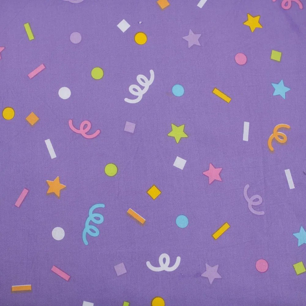 Единично памучно детско спално бельо 140x200 cm Gabby's Dollhouse "Confetti" – Jerry Fabrics