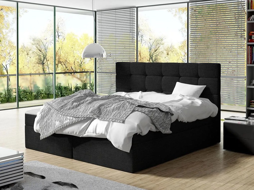 Тапицирано легло Luanda-140 x 200-Gray light