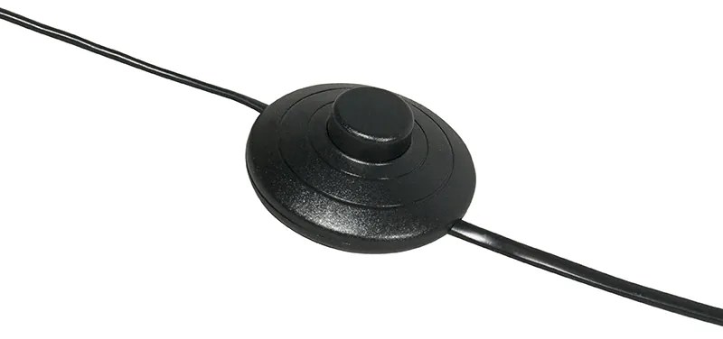 Интелигентна модерна аркова подова лампа черна с WiFi G95 - Vinossa