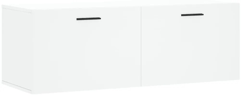 830148 vidaXL Стенен шкаф, бял, 100x36,5x35 см, инженерно дърво