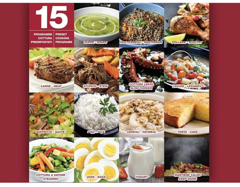 Мултикукър под налягане Beper P101COS001, 1200W, 15 програми, 6 литра, Таймер, Инокс/черен