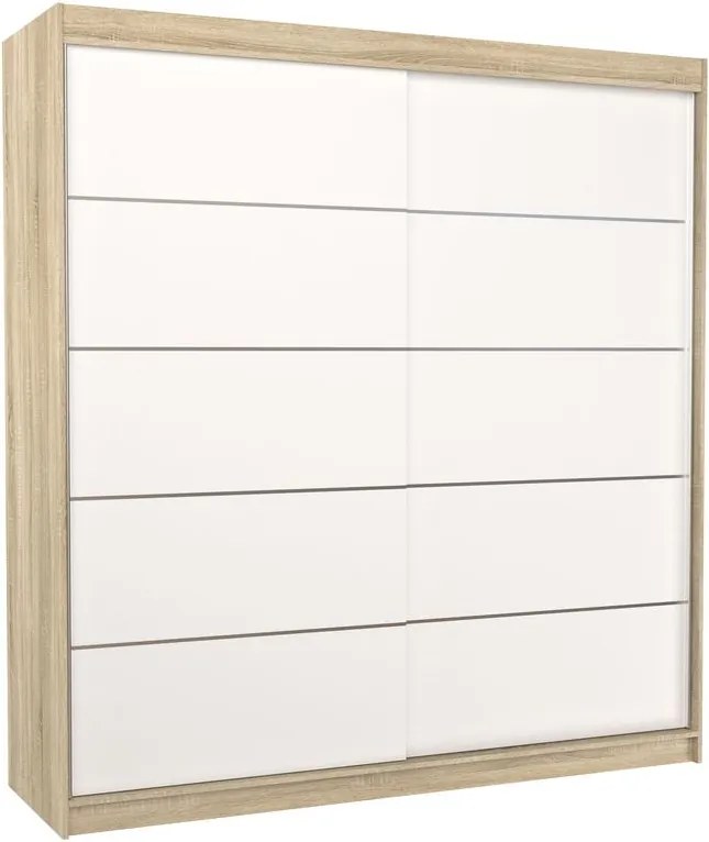 Гардероб Soares 200 плъзгащ се-Drus-Leuko