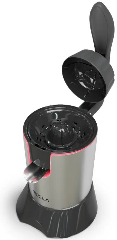 Сокоизстисквачка Tesla CJ301BX, 300W, 0.650 ml, Филтър за пулп, Инокс/Черен