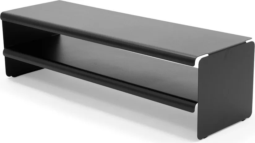 Черна стоманена стойка за обувки 101,5x28x31 cm Linea – Spinder Design