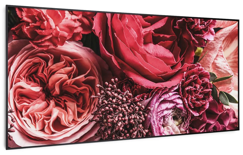 Klarstein Wonderwall Air Art Smart, инфрачервен отоплител, цвете, 120 х 60 см, 700 W