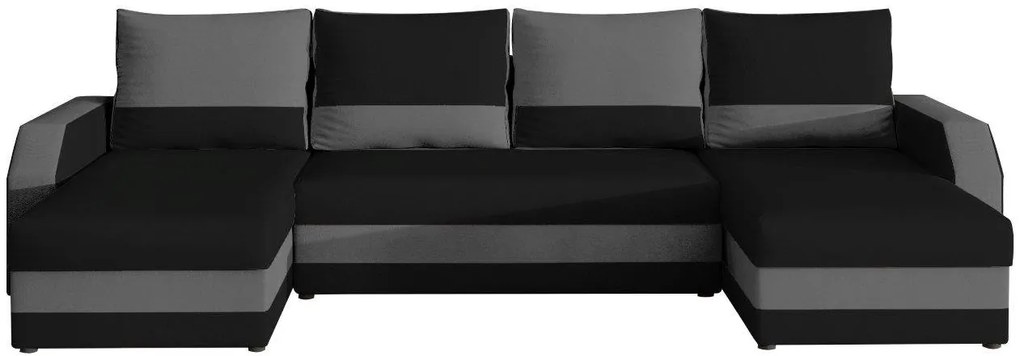 Ъгъл диван Marta-Black - Gray