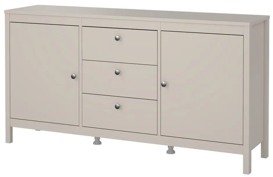 Сиво-бежов скрин 152x80x38 cm Madrid – Tvilum