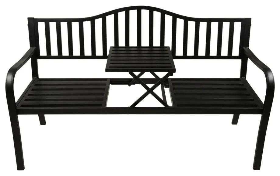 Черна метална градинска пейка Segula - Garden Pleasure