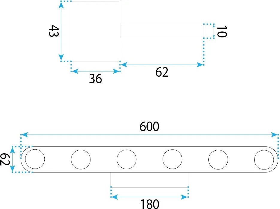 LED аплик за баня SWE057-W GOLD