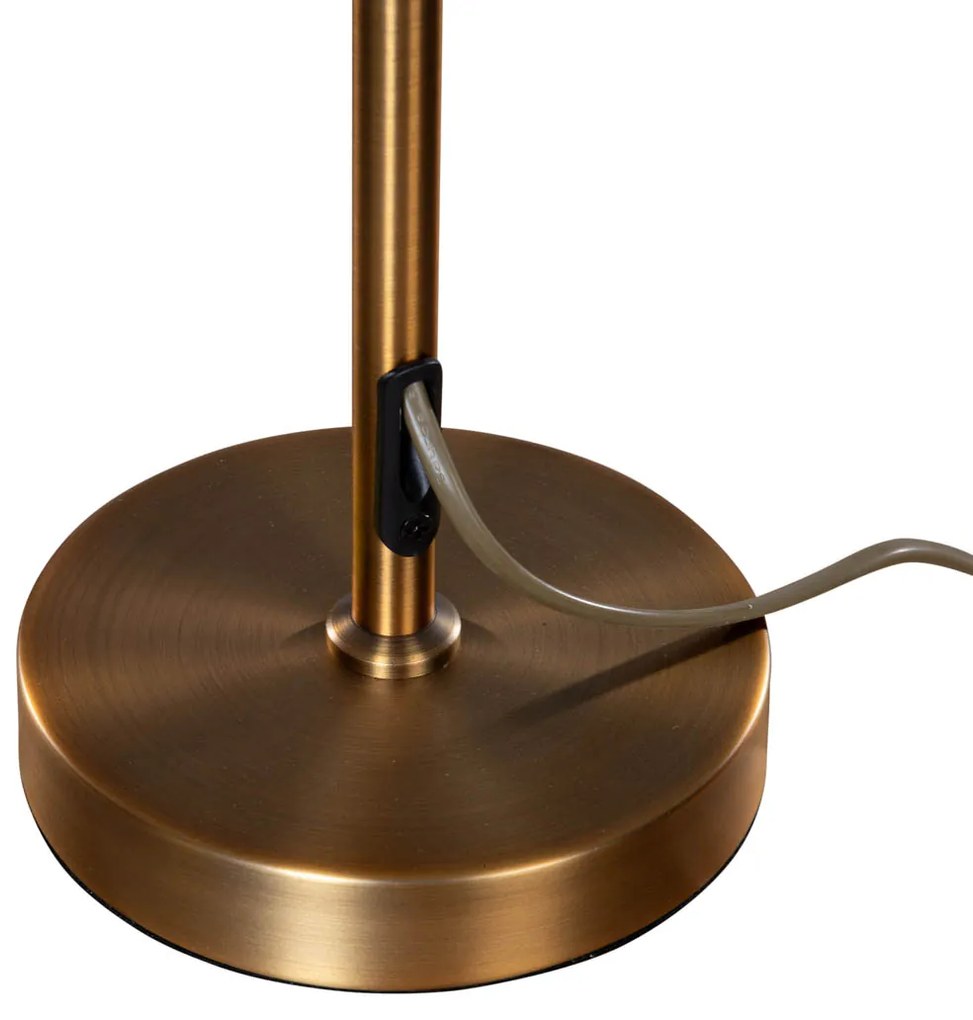 Лампа за маса Бронз с кафяв велурен абажур 35см - Parte