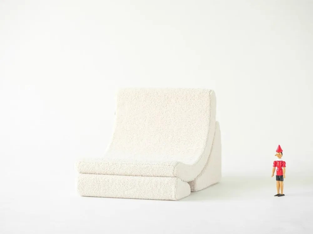 Кремав детски стол от букле Moon – Wigiwama