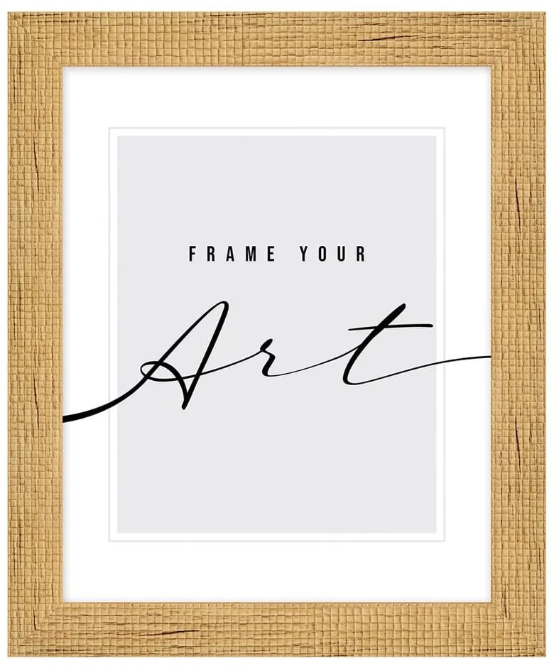 Пластмасова рамка за стена в естествен цвят 38x48 cm