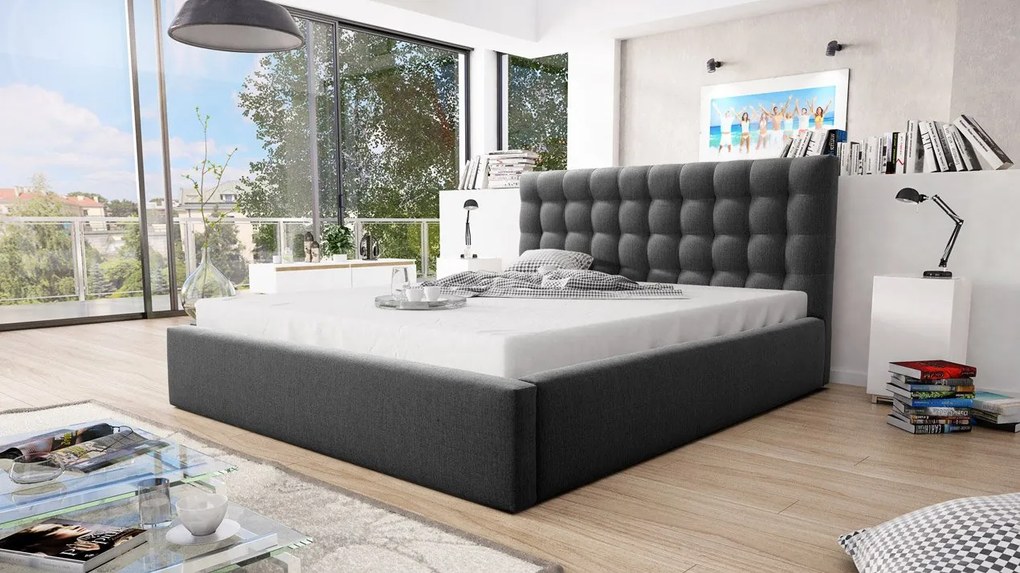 Тапицирано легло Britney-200 x 200-Leuko