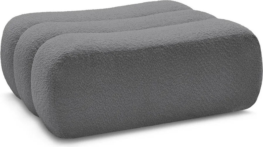 Сива табуретка от прежда с примки от букле Azra – Bobochic Paris