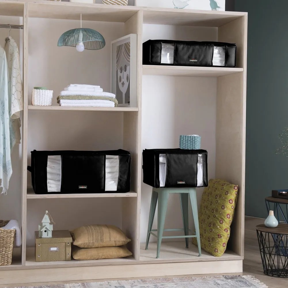 Черна кутия за съхранение с вакуумна опаковка Black Edition, обем 210 л - Compactor