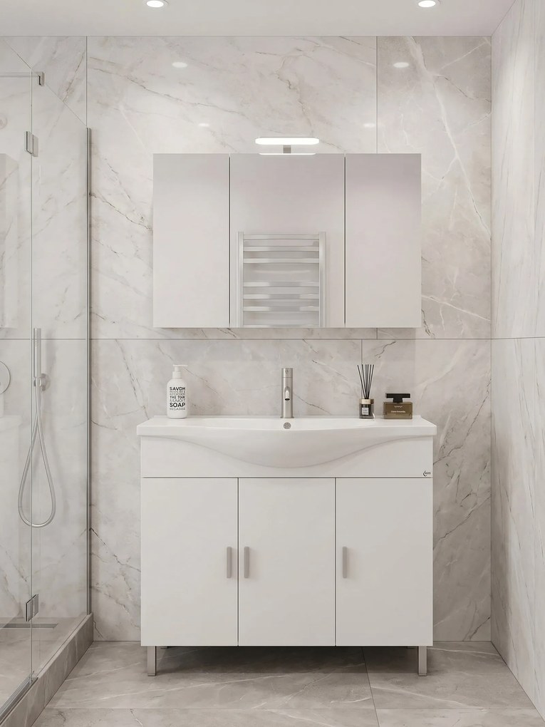 Комплект за баня Drop Luna 100-White