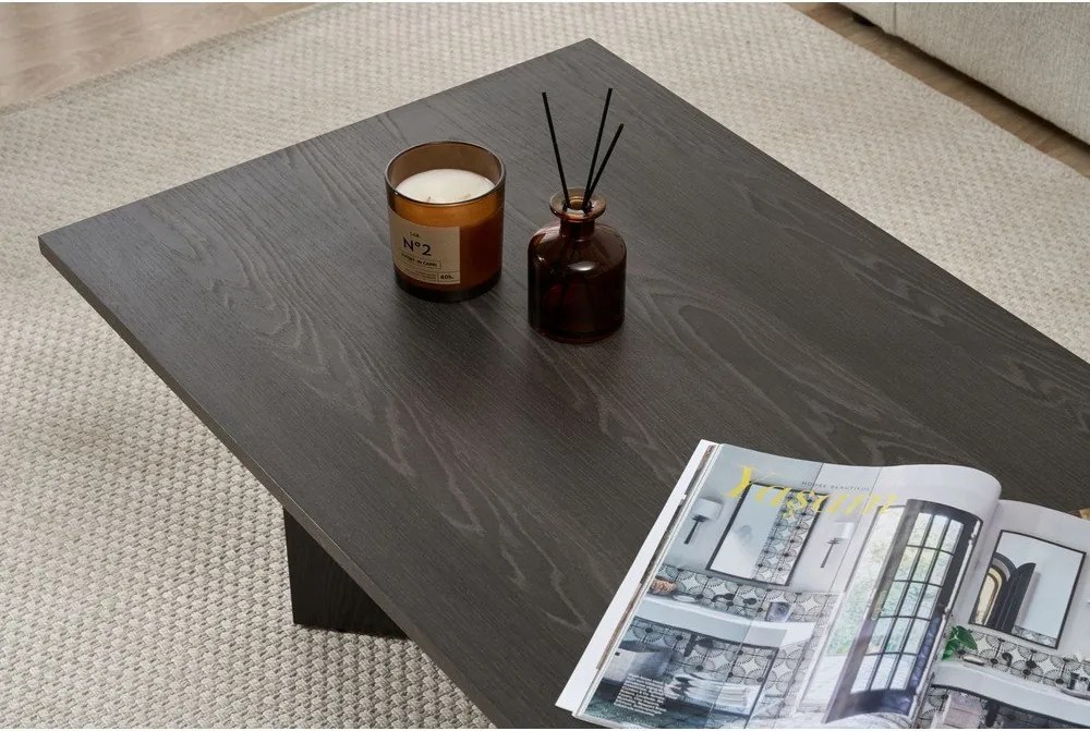 Черна матова масичка за кафе 60x119 cm Sabin – Kalune Design