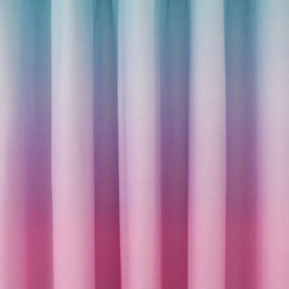 Розова-лилава детска завеса 2 бр. 168x183 cm Ombre Rainbow Clouds – Catherine Lansfield