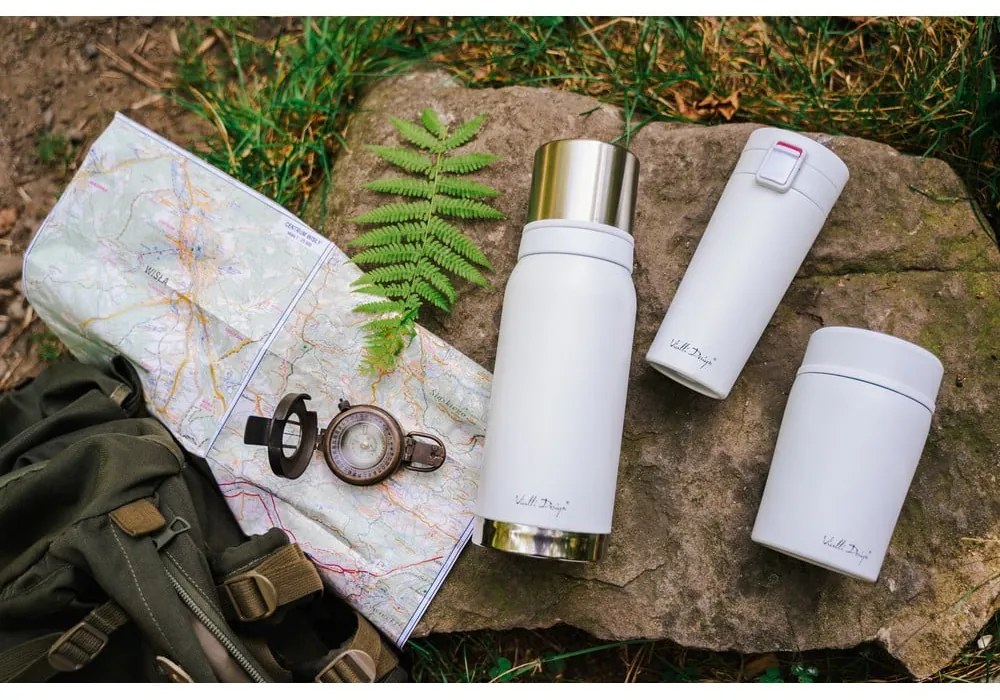 Бял термос за пътуване , 400 ml Fuori - Vialli Design