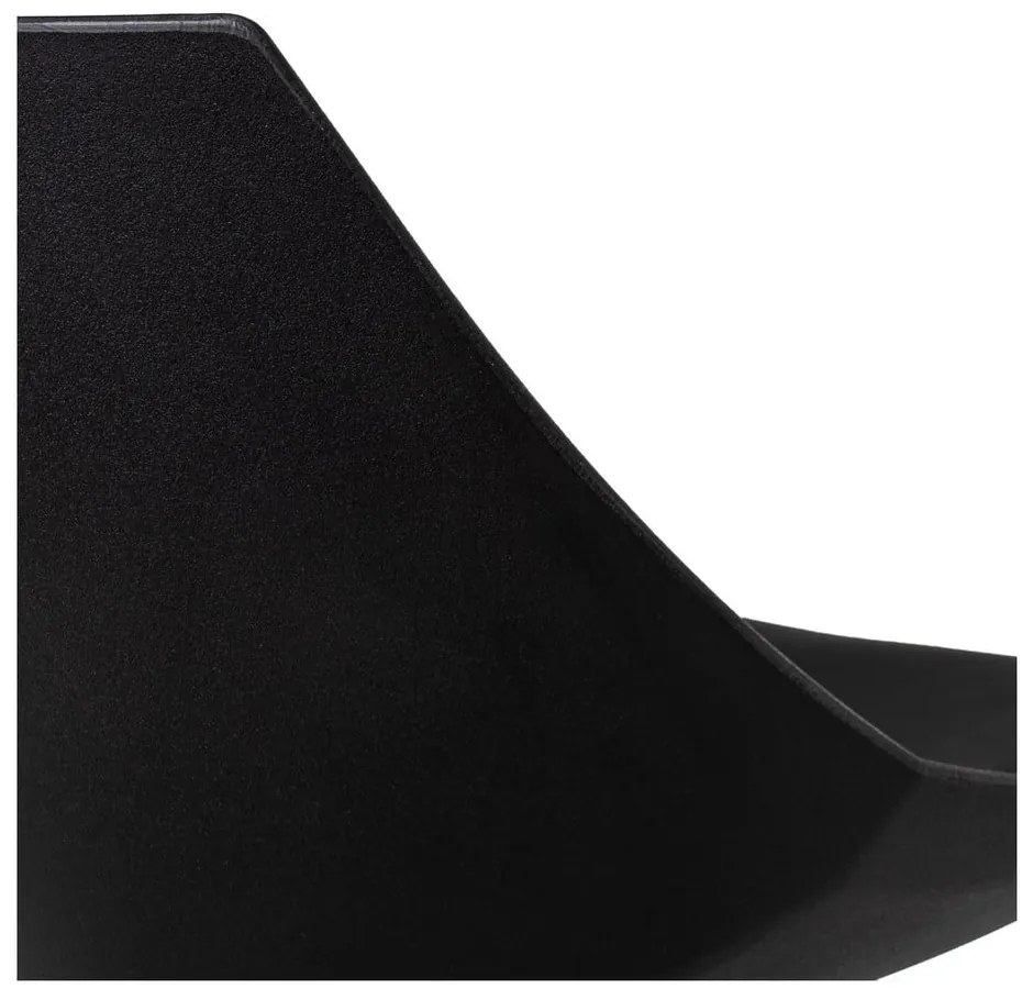 Черни бар столове в комплект от 2 бр. с регулируема височина от имитация на кожа (височина на седалката 56,5 cm) – Casa Selección