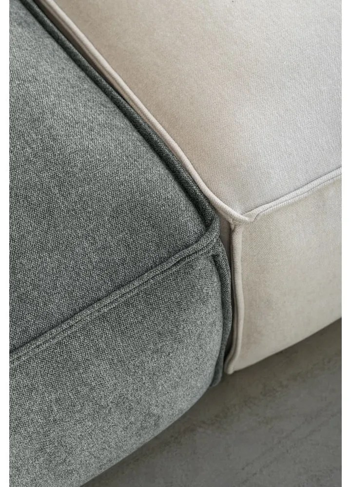 Зелен модулна лежанка (ляв ъгъл) Flex Felix – Miuform