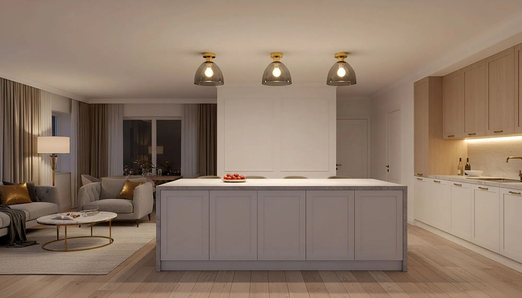 Плафон APP1302-1C Gold