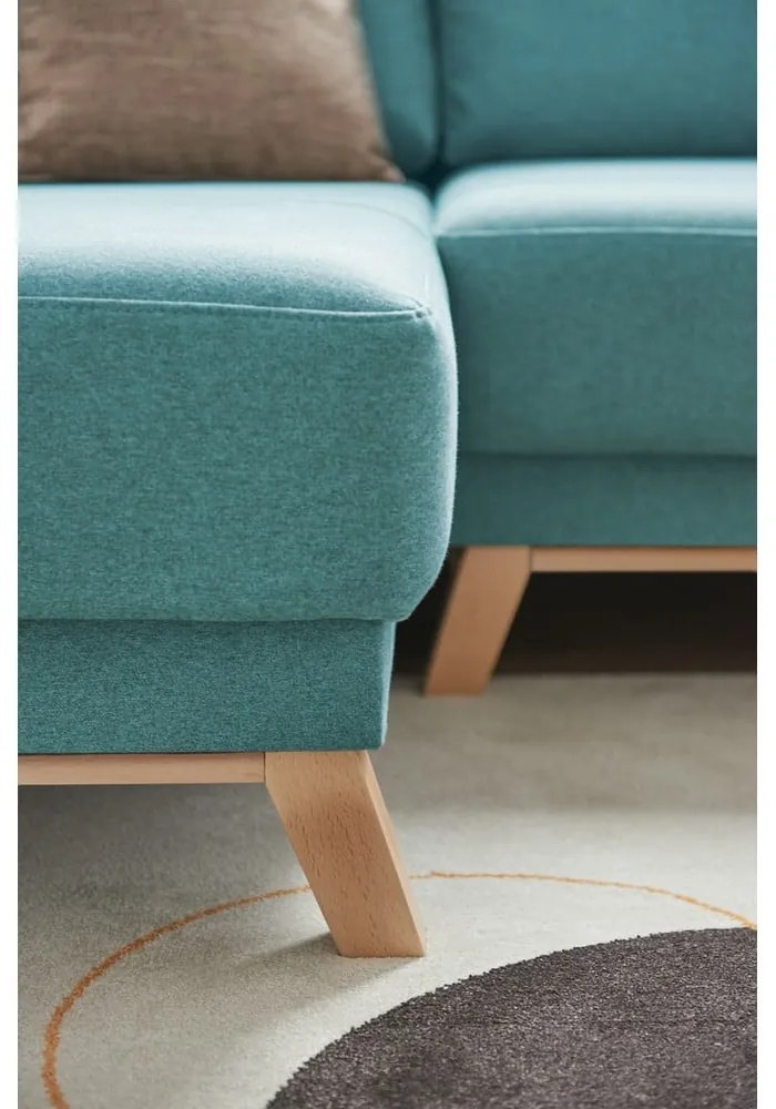 Променлив ъглов диван с тюркоазена окраска Pop - Bonami Selection
