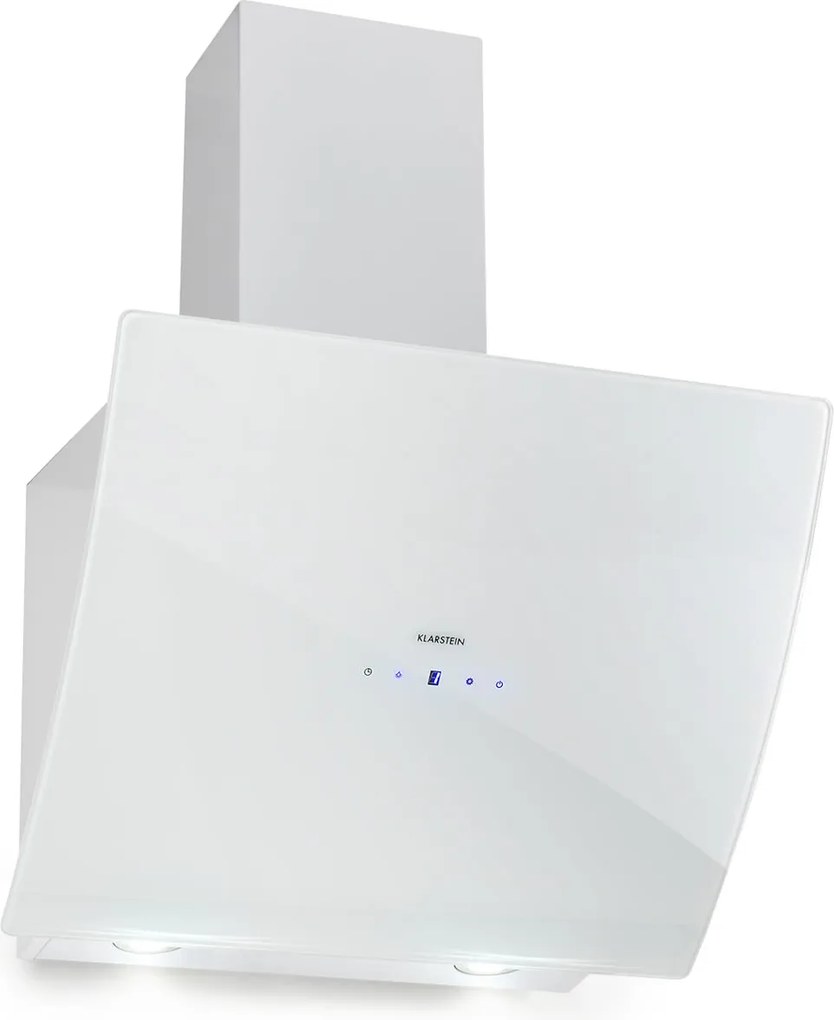 Klarstein Annabelle 60, абсорбатор, стъкло, 595 m³/ч, сензорна оперативна секция, бял