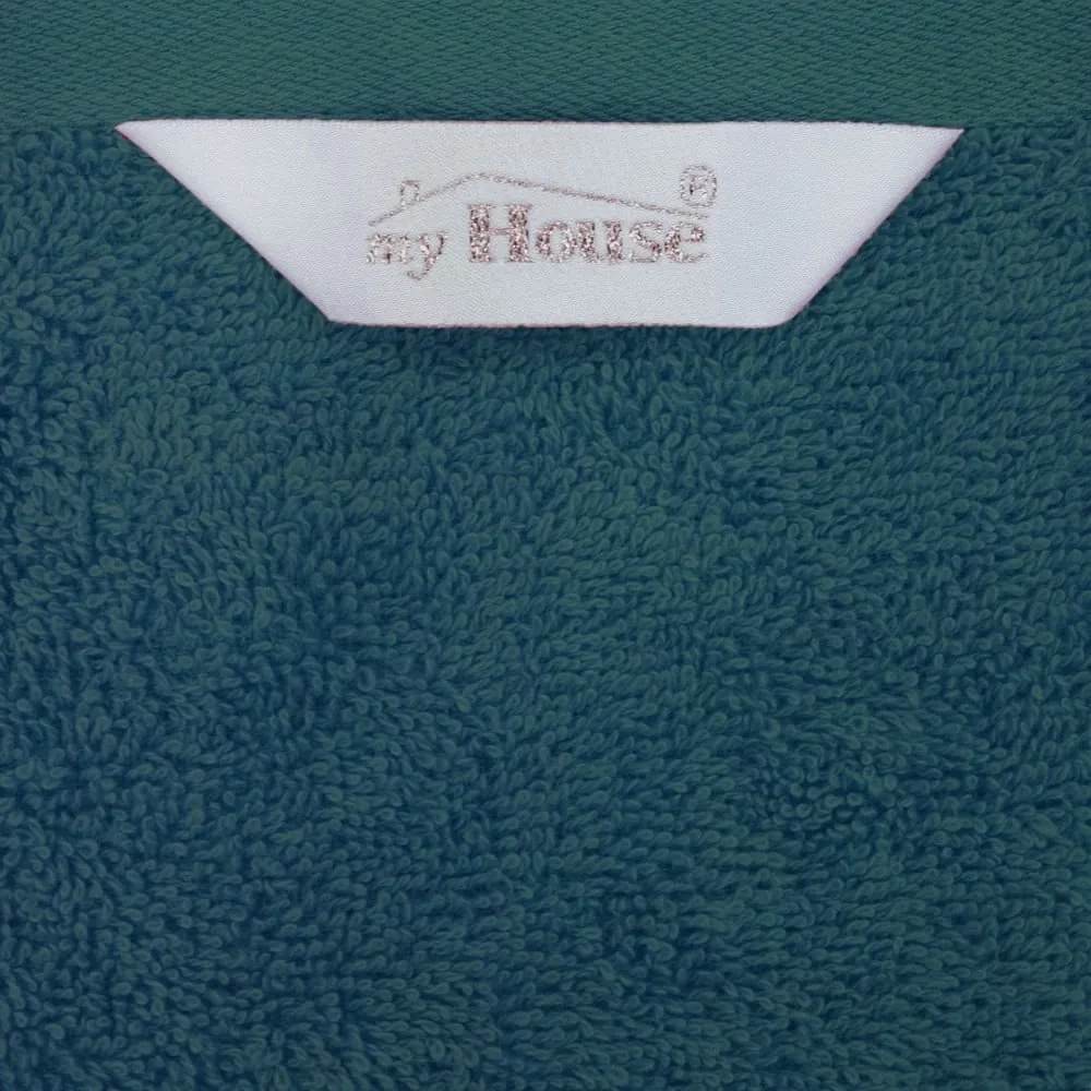 Синьо-тюркоазена памучна кърпа 140x70 cm Darwin - My House