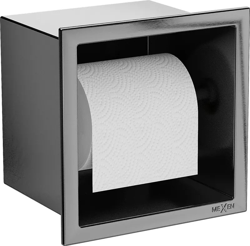 Mexen X-Wall-P държач за тоалетна хартия, четкан сив - 19E3