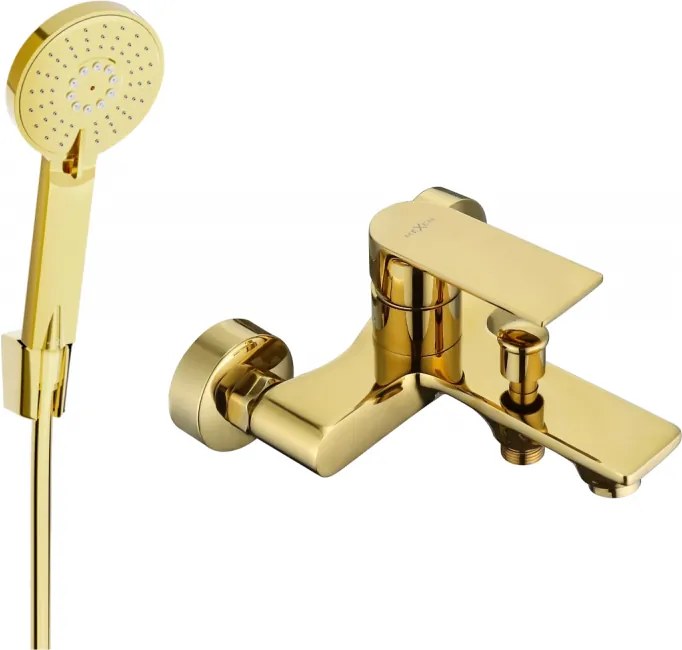 Mexen Royo R40 вана батерия със златен душ комплект - 7223R40-50