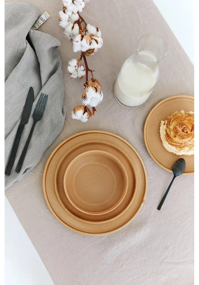 Керамичен тухленооранжев комплект от 12 части Malia - Bonami Selection