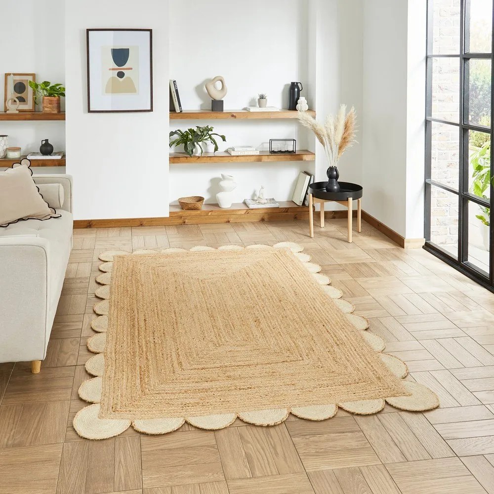 Ютен килим в естествен цвят 160x230 cm Savannah Jute – Think Rugs